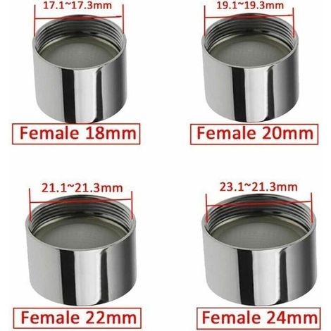 Aérateur de robinet de remplacement femelle 20 mm NPT pour éviers de cuisine et salles de bain (1/5)