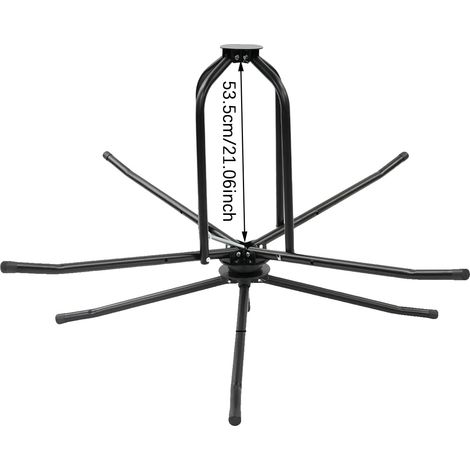 Schlauchtrommel, 200 kg Tragkraft, verstellbarer Schlauchdurchmesser, schwarz (1/2)