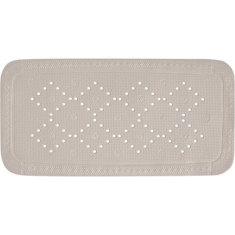 Tapis Fond de baignoire PVC ALASKA 71x36cm Taupe Spirella