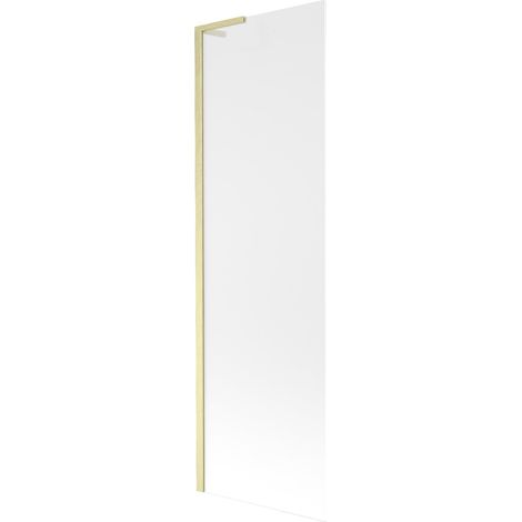 Mexen Next L mampara de bañera de 1 hoja 60 x 150 cm, escarchado, oro cepillado - 895-060-000-03-30-55 (1/5)