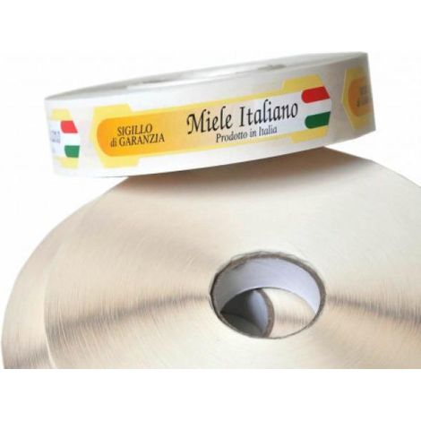 Sigillo di garanzia miele italiano piccolo (rotolo da 1000 pz)