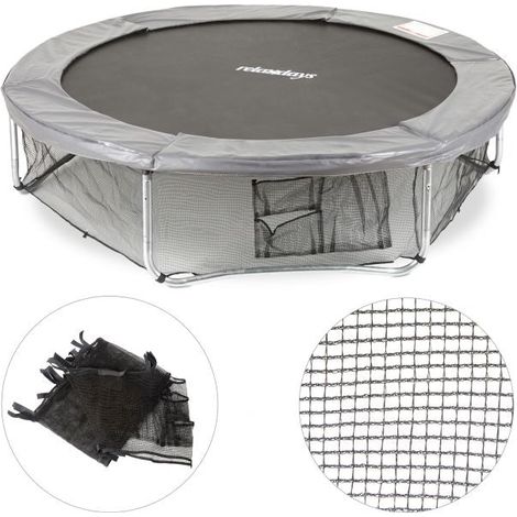 Trampolino con rete di sicurezza (1/5)