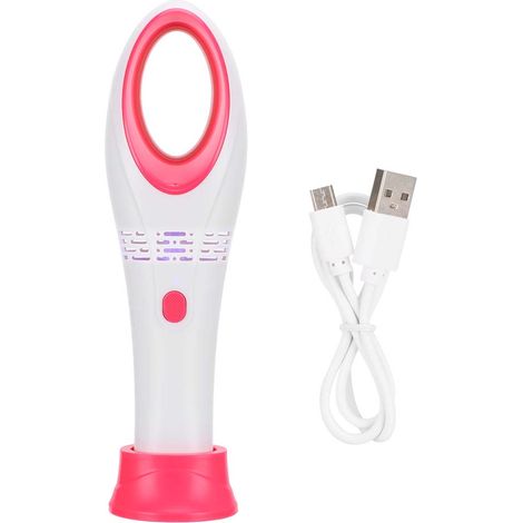 Mini sécheur à air froid pour extensions de cils, ventilateur USB sans lame, bicolore blanc et rouge, portatif (1/5)