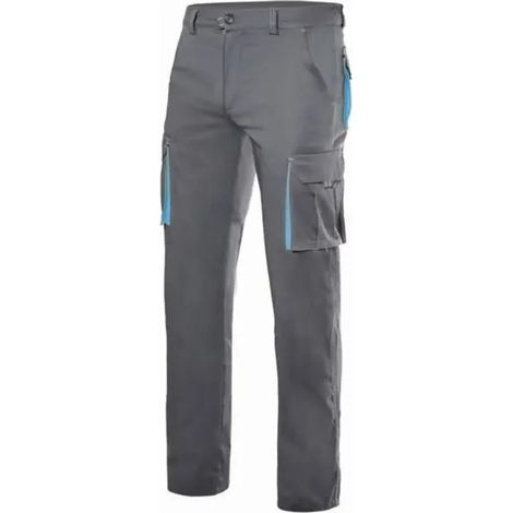 Pantaloni da lavoro Velilla bicolor tasche multiple vita elastica