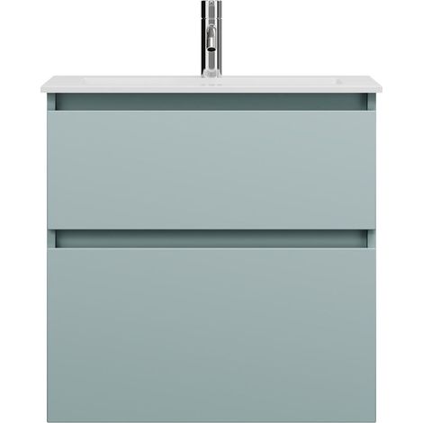 burgbad Lin20 Lavabo bajo para lavabo, blanco mate, 2 extraíbles,