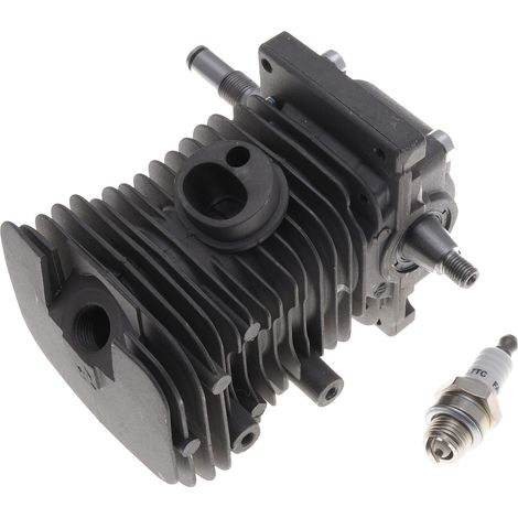 Jardiaffaires – Moteur complet 38 mm pour tronçonneuses Stihl 017, 018, MS170, MS180 – Piston, vilebrequin, carter moteur inclus – Réparation rapide (1/3)