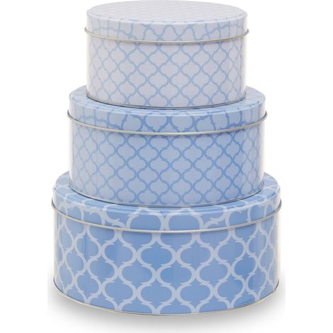 Premier Housewares Set of Three Kensington Storage Tins (1/5)