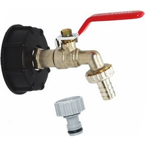 Adaptateur Robinet IBC - Raccord Rapide 1/2 Pouces - Filetage Buttress S60x6 - Pour Collecteur Pluie et Irrigation Jardin - 1 Pièce (1/5)
