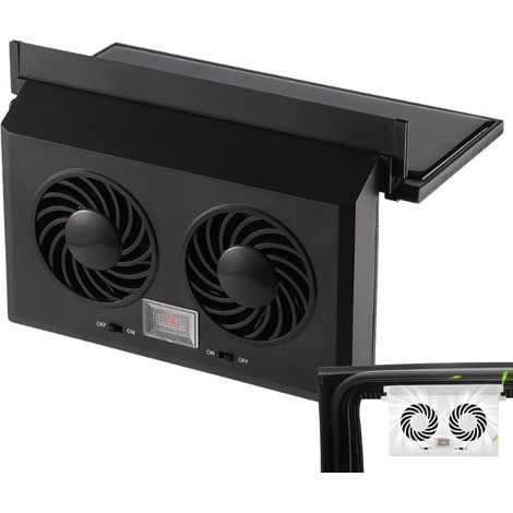 Ventilateur d'Extraction Solaire pour Voiture Ventilation (1/5)