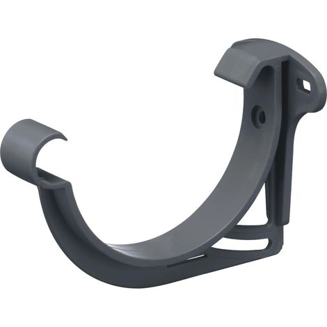 INEFA Stirnbretthalter Dachrinnenhalter halbrund Rinnenhalter aus PVC , Made in Germany - NW100 / 100mm Anthrazit