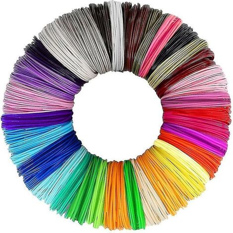 PCL-Filament-Nachfüllpackung für 3D-Druckstifte, 1,75 mm. 30 Stück in zufälligen Farben. (1/5)