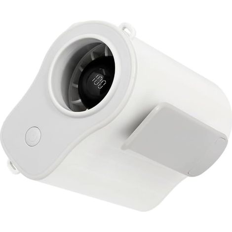 Ventilateur De Cou Mains Libres - Rechargeable, 5 Vitesses, Flux D'air Puissant, Ventilateur Ceinture For L'extérieur, Le Camping, La Randonnée - Ventilateur De Taille Longue Durée (1/5)