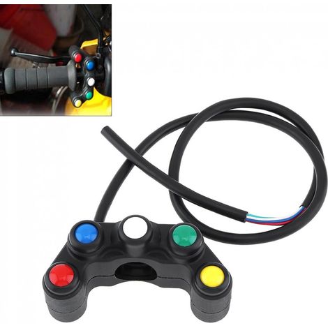 Interrupteur de Commande Moto ATV 5 Boutons pour Guidon 22mm (7/8in) Étanche (1/5)