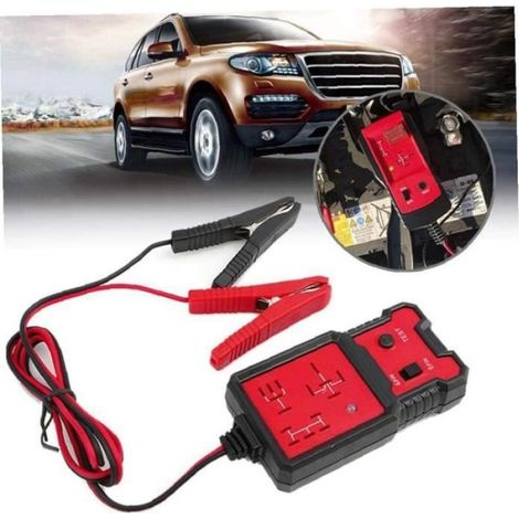 Tester Relais automobile 12V testeur relais voiture électronique pour les voitures Universal Auto Batterie Checker Rouge Pièces él (1/4)