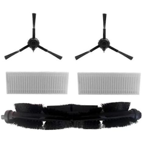 Pièces détachées pour aspirateur robot Rowenta X-Plorer 70+ RR8497 RR8497WH : brosse latérale principale et filtre HEPA (1/5)