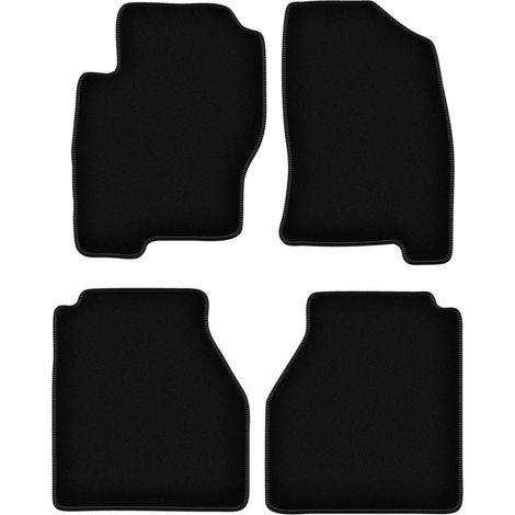 BASIC schwarze Veloursmatten für: Nissan Navara III D40 Pickup (2005-2011)
