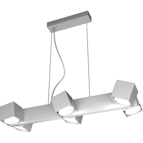 Sospensione Moderna Rotation Metallo Grigio 6 Luci Gx53 (1/4)