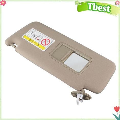 Tbest pare-soleil gris Pare-soleil côté conducteur gauche, miroir de maquillage élégant, panneau de protection moto bande Gauche (1/5)