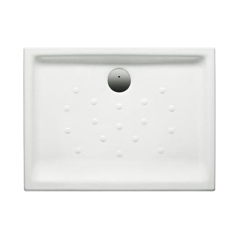 Plato de ducha de porcelana blanco con fondo antideslizante MALTA - ROCA Medidas: 1200x700 mm
