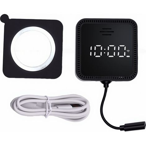 Caméra de fenêtre intelligente WiFi 3MP 2,4 GHz 5 GHz avec sécurité magnétique, affichage de l'heure, détection de présence, communication bidirectionnelle, application pour intérieur, camping-car et (1/5)