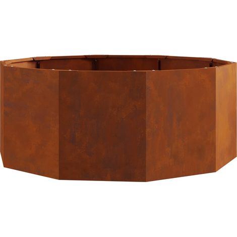 Jardinière Bac à fleurs Rouillé 90 x 90 x 35 cm (1/5)