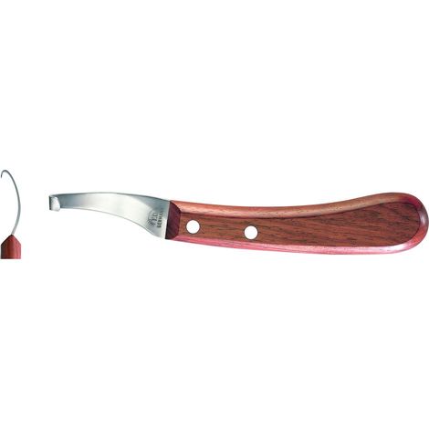 F.DICK Hufmesser ASCOT-CURVED (Gekräpft Links-Kurz-Schmal Palisander 65 mm)