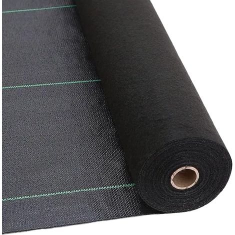 1 x 100 metri nero Rete Pacciamatura Anti Erbacce Permeabile