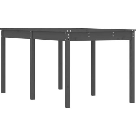 Maison Exclusive - Gartentisch Grau 159,5x82,5x76 cm Massivholz K