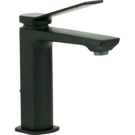 Rubinetteria Paffoni Tilt rubinetto miscelatore lavabo nero opaco con scarico automatico 1"1/4G codice prod: TI075NO (1/3)