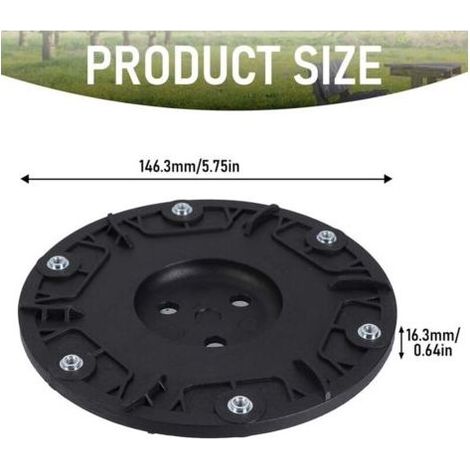 Disque de rechange pour tondeuse robot, disque rotatif 6 lames + 6 lames, compatible avec WORX/Landxcape/Kress/Einhell (1/5)