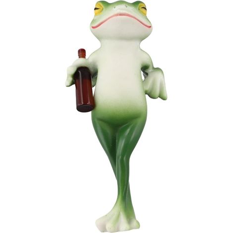 Panier suspendu en résine forme de grenouille, figurine décorative mignonne pour le jardin (1/5)