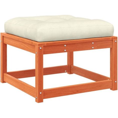Repose-pied de jardin - FAFEICY - 844701 - Pin massif - Conception modulaire - Coussins 60x60 cm (1/5)