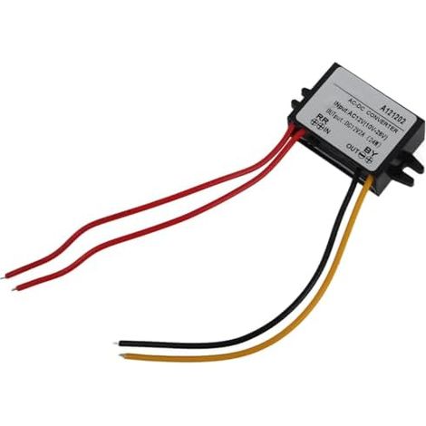 Convertisseur de Courant Alternatif CA 10-28V vers CC 12V Module d'alimentation abaisseur AC-DC pour écran de Voiture et caméra pour Moniteur, etc.(5A) (1/5)