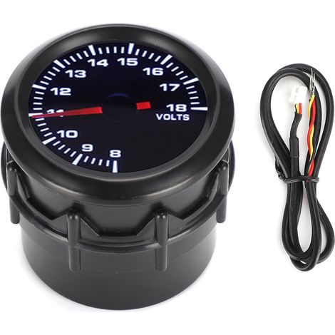52mm 2 pouces Voltmètre LED Monochrome Tableau de Bord Compteur Accessoire Auto (1/5)