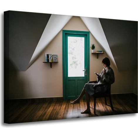 Leinwanddruck „Menschen, Frau, Entspannung“ 70x50 cm