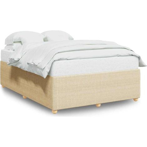 Maison Exclusive - Bettgestell ohne Matratze Creme 160x200 cm Sto