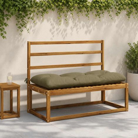 vidaXL Coussin de banc VIANEN 100 % polyester Vert olive (1/5)