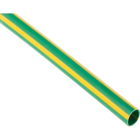 Gaine thermorétractable RS PRO, Dia. 6.4mm Vert rétreint 2:1, 1.2m ( Prix pour Sachet de 1 )