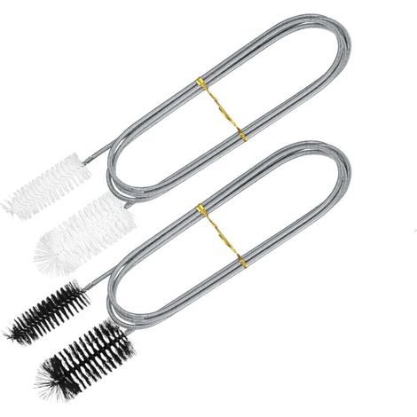 2 Pièces Brosse de Nettoyage pour Aquarium (2 x Brosse à Tuyau à Double Extrémité), Brosse pour Tuyau d'eau filtrante Aquarium Aquarium pour Aquarium Cuisine Maison (1/4)
