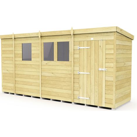 13 x 4 Pent Shed