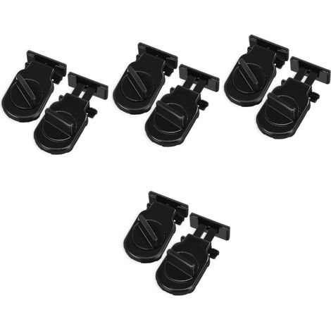 4 Ensembles Verrou De Fenêtre Coulissante Réglable Lot De Verrous Pour Fenêtres Protection Les Chutes Installation Facile 2 Pièces x 4 (1/5)