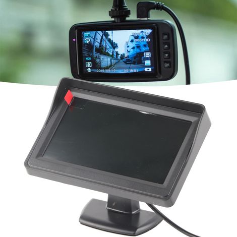 Écran de recul LCD couleur 4,3 pouces étanche pour voiture, SUV, fourgon, camion - Noir (1/5)