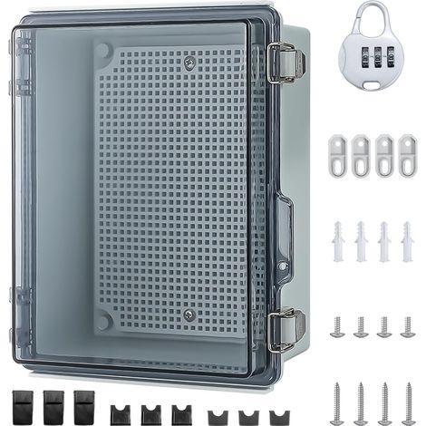 Boîte de jonction étanche IP65 Coffret Electrique Etanche Exterieur ABS transparente boîte de distribution saillie de câble pour protéger la multiprise (1/5)
