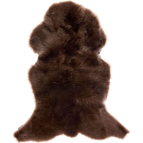 Naturbelassenes Schaffell, braun, Größe 100-120 cm (1/5)