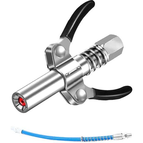 Pistolet graisseur haute pression double poignée, buse à engrenages pour machine à graisse manuelle, électrique et pneumatique