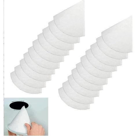 Lot de 20 filtres coniques DN 125, G4 pour systèmes de ventilation, longueur de 180 mm en fibre filtrante, filtres coniques, nappes filtrantes pour systèmes de ventilation, adaptés à tous les types de (1/5)