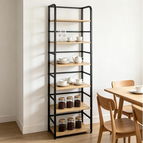 Mueble almacenaje 6 baldas metal 50x30x176 cm OKMYHOME (1/4)