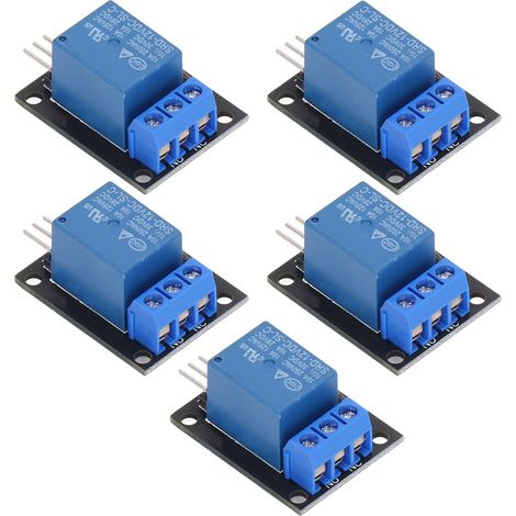 Set mit 5 1-Kanal-Relaismodulen, 12V-Steuerplatine, Zubehörset für Elektronikprojekte (1/5)