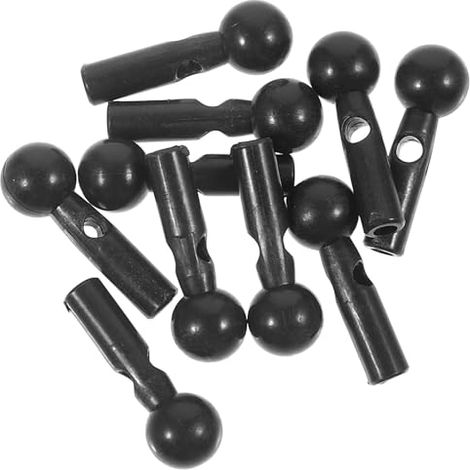 Perles de Queue de Parapluie Solides et Résistantes Pliant Lot de 10 en Plastique Noir pour Réparation et Remplacement Parapluies Pliants, Usage Occasions Variées (1/5)