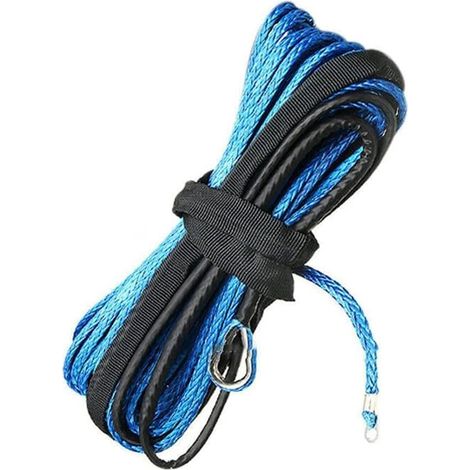 Corde de remorquage robuste - Câble synthétique haute résistance - Crochet pour remorque ATV UTV tout-terrain - Sangle de remorquage avec crochets - Support de manille robuste (1/5)